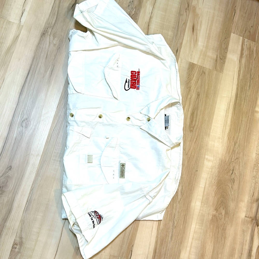 COLUMBIA Sportswear Company Men’s LG White National Guard Performance Fishing - Picture 10 of 11